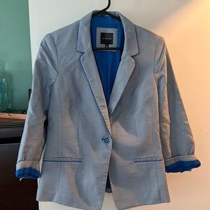 Light Blue and white blazer